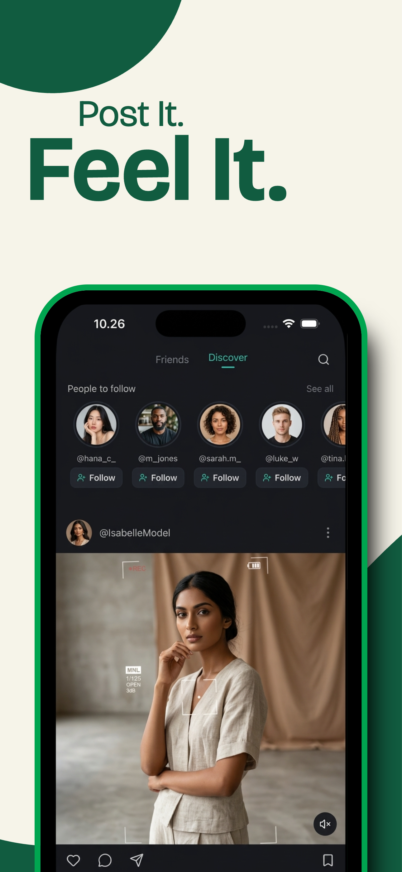Discover feed