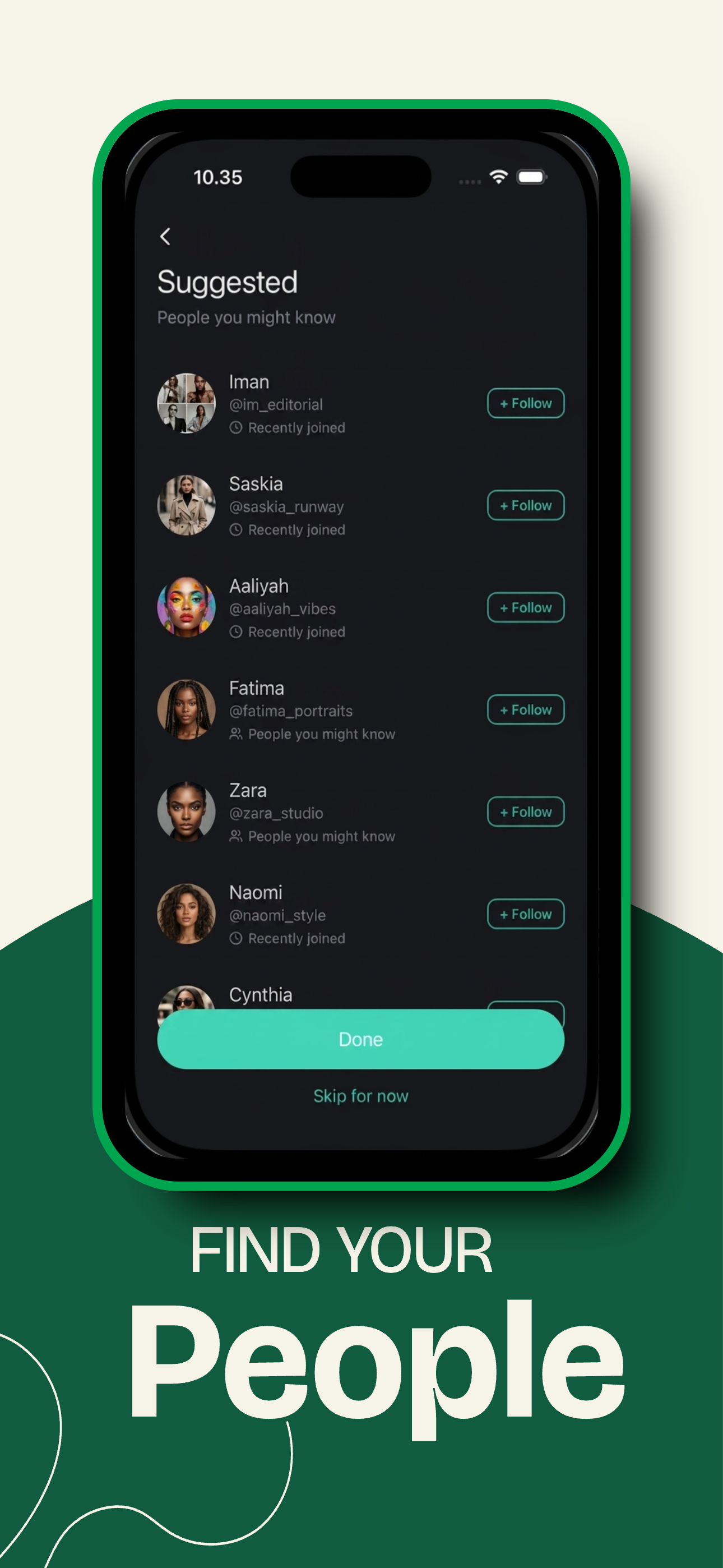 People to follow